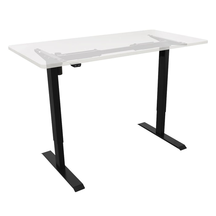 Dellonda Single Motor Adjustable Desk Frame - 70kg Capacity