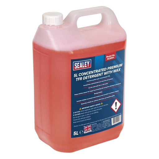 Sealey TFR Premium Detergent with Wax Concentrated 5L SCS001 Sealey  - Dynamic Drive