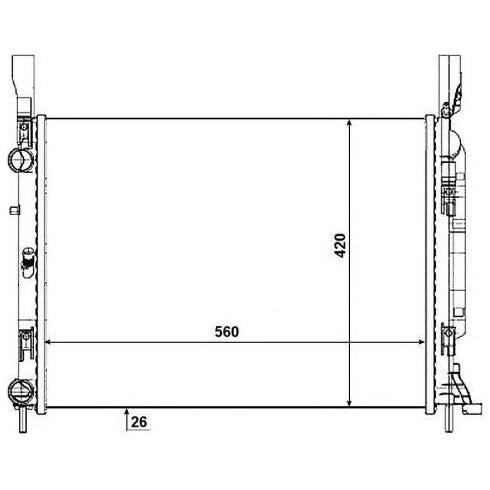 NRF Radiator 53004