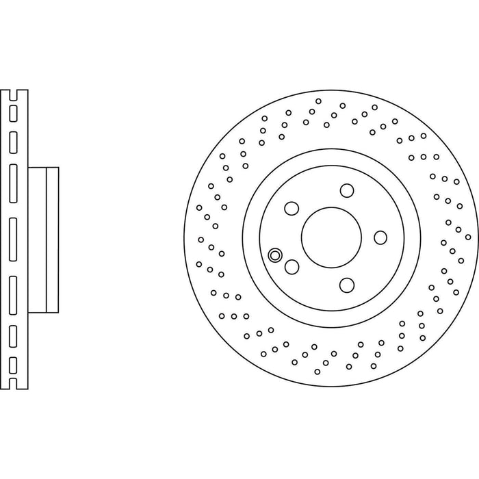 Apec Brake Disc Front Fits Lexus Nx200 Mercedes S Class