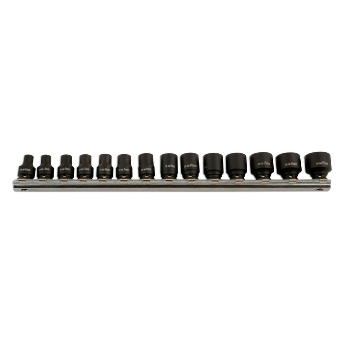 Laser Impact Socket Set 1/4"D 14pc 5961