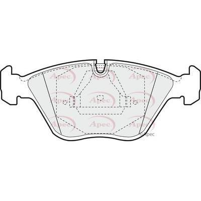 Apec Brake Pads Front Fits Audi 100 80 90 Coupe Jaguar/Daimler Xj Serie