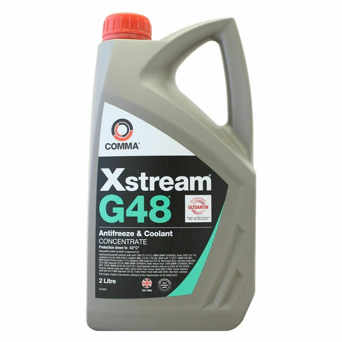 Comma Xstream G48 Antifreeze & Coolant - Concentrated - 2 Litre Comma  - Dynamic Drive