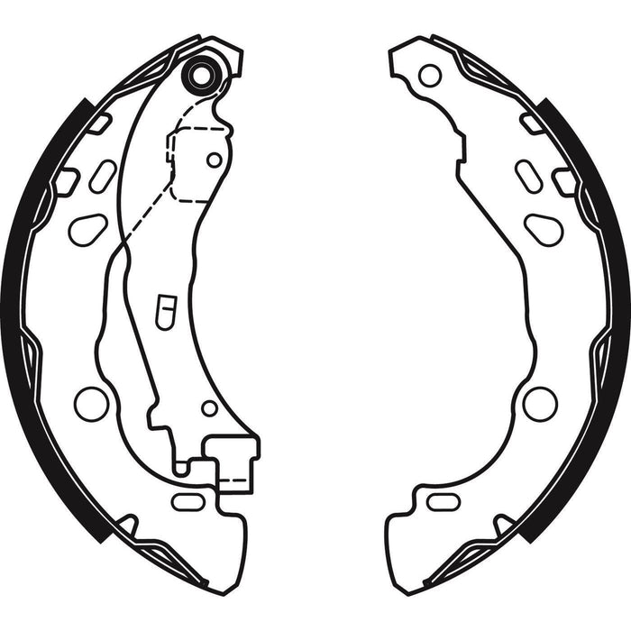 Apec Brake Shoe Rear Fits Citroen C2 C3 Peugeot 1007