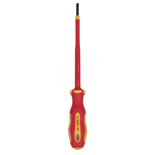 Draper XP1000 VDE Plain Slot Screwdriver, 3.0 x 100mm 64368 Draper  - Dynamic Drive