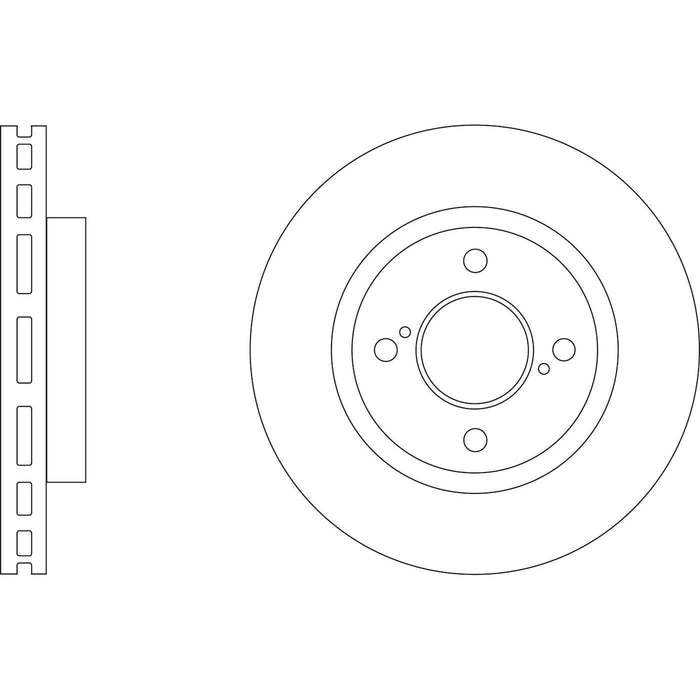 Apec Brake Disc Front Fits Suzuki Baleno