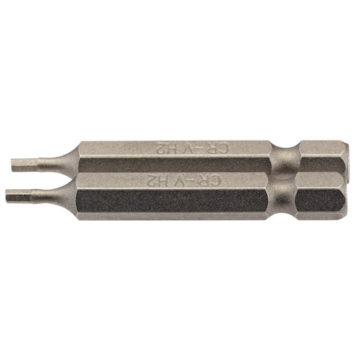 Draper Hexagonal Insert Bit, 2mm, 1/4" Hex, 50mm Long (Pack of 2) 64244 Draper  - Dynamic Drive