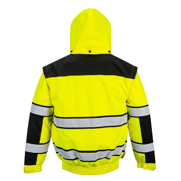 Portwest Hi-Vis Bomber Jacket - Yellow/Black - X Large Portwest  - Dynamic Drive