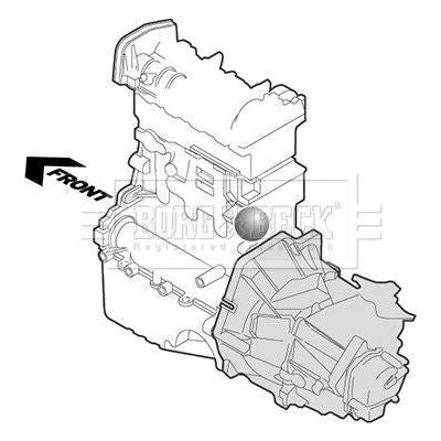 Genuine Borg & Beck Engine Mounting fits BMW 5 Series E60 E61 BEM4068