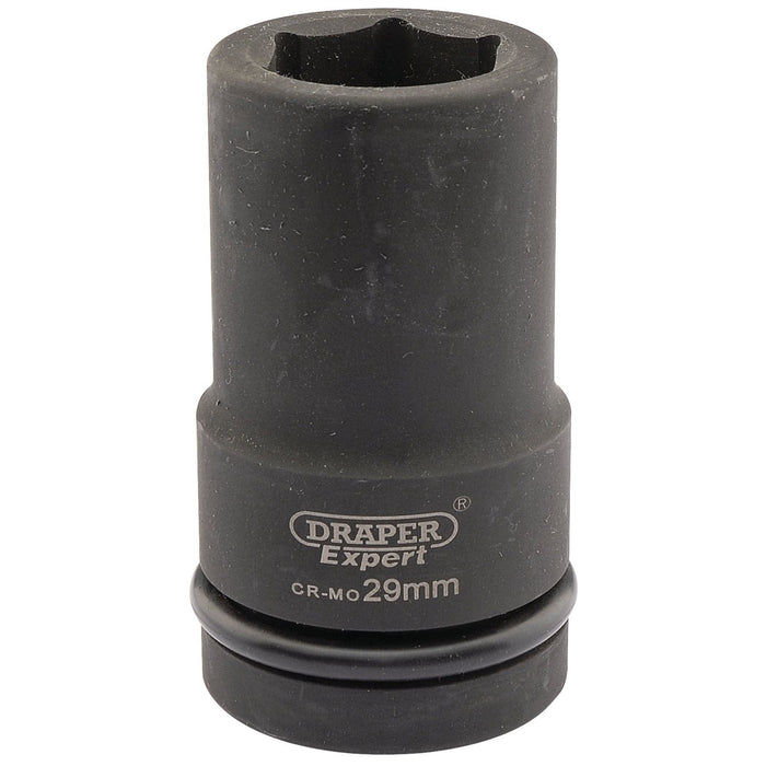 Draper Expert HI-TORQ 6 Point Deep Impact Socket, 1" Sq. Dr., 29mm Draper  - Dynamic Drive