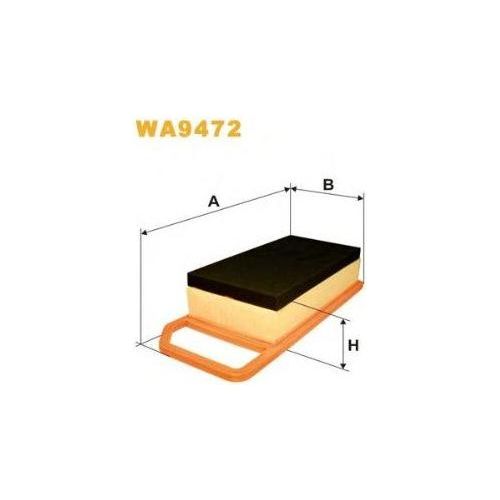 Genuine WIX Air Filter Panel Dusty fits Peugeot 407 Coupe - 3.0 - 05-10 WA9472 Wix Filters  - Dynamic Drive