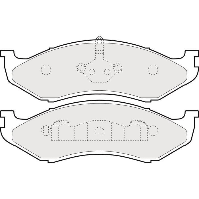 Genuine APEC Front Brake Discs & Pads Set Vented for Jeep Wrangler