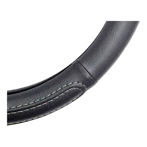 Black Steering Wheel Cover Soft Grip Leather Look for Mini Hatchback All Years UKB4C  - Dynamic Drive