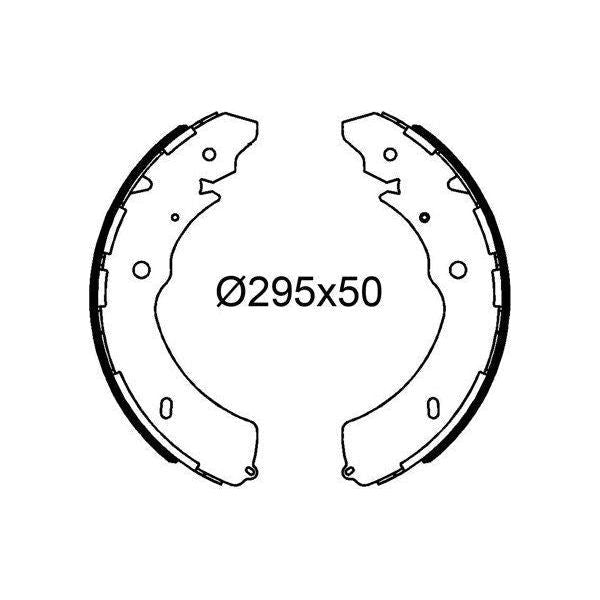 Valeo Drum Brake Shoes 564291 Automotive Part fits Isuzu Valeo  - Dynamic Drive