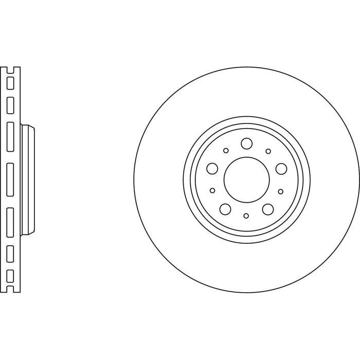 Genuine APEC Front Brake Discs & Pads Set Vented for Volvo XC90