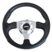 340mm Black Leather Steering Wheel + Boss fits Toyota Carina Starlet Mountney Classic  - Dynamic Drive