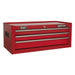 Sealey Topchest Mid-Box & Rollcab 14 Drawer Stack Red AP22STACK Sealey  - Dynamic Drive