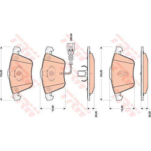 Genuine TRW Brake Pads (Front) (R90) GDB1809