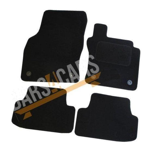 Fully Tailored Blue White Trim Carpet Mats fits VW Golf 7 13> Set of 4 With 4 Clips UKB4C  - Dynamic Drive