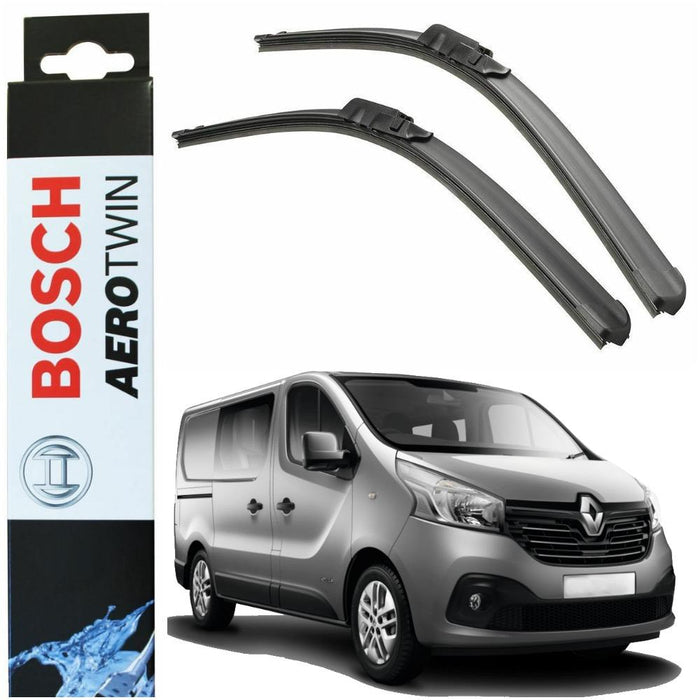 Bosch Aerotwin Front Wiper Blades Set fits Renault  Trafic IV 05.14> AM310S