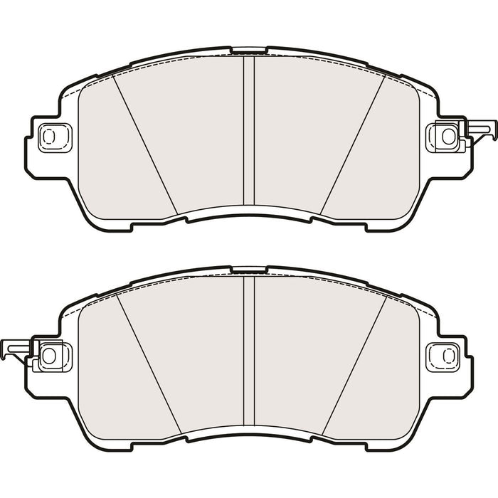 Genuine APEC Front Brake Discs & Pads Set Vented for Mazda Mazda2