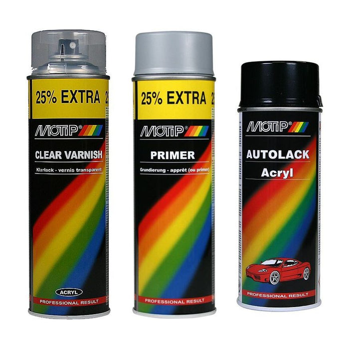 AEROSOL SPRAY PAINT COLOUR MATCH 400ML for 761 POLAR SILVER[PAINT + Gloss Lacquer + Primer]