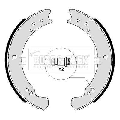 Genuine Borg & Beck Brake Shoes fits Land Rover 88 109 Defender BBS6049