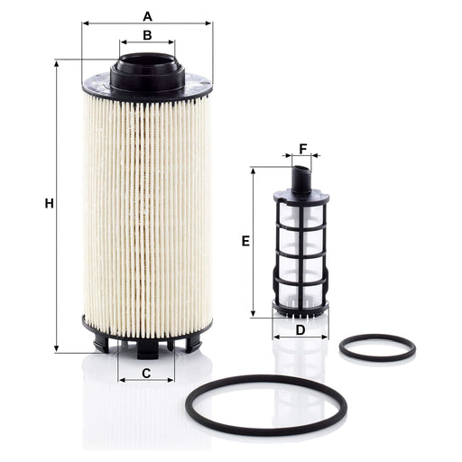 Genuine Mann Fuel Filter for EVOBUS (MERCEDES-BENZ/SETRA) PU8010-2X Mann & Hummel  - Dynamic Drive