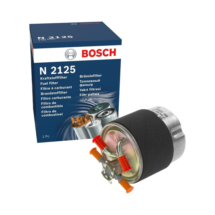 Genuine Bosch Car Fuel Filter N2125 fits Nissan Qashqai dCi - 1.5 - 10-14 F02640