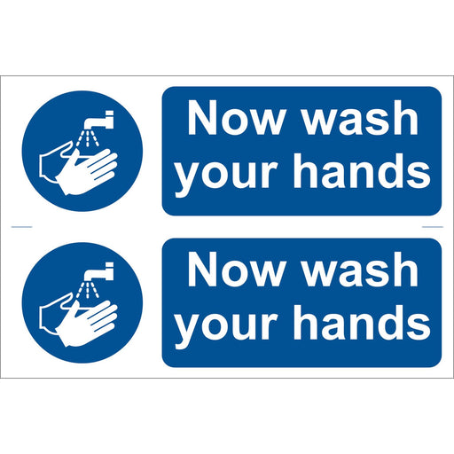 Draper Wash Your Hands' Mandatory Sign (Pack of 2) 72162 Draper  - Dynamic Drive