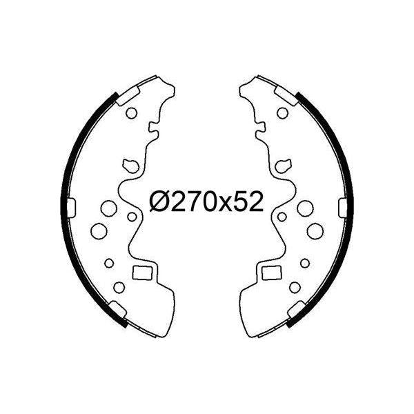 Valeo Drum Brake Shoes 564314 Automotive Part fits Mazda Valeo  - Dynamic Drive