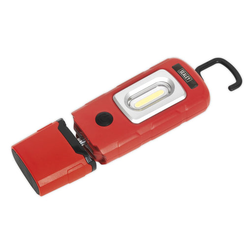 Sealey Rechargeable 360 Inspection Light 3W COB & 1W SMD LED Red Lithium-Polymer Sealey  - Dynamic Drive