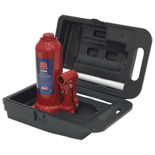 Sealey Bottle Jack 5 Tonne with Storage Case SJ5BMC Sealey  - Dynamic Drive