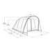 Outwell Sunhill 3 Berth Air Tent Two Room Tunnel Inflatable Tent Outwell  - Dynamic Drive