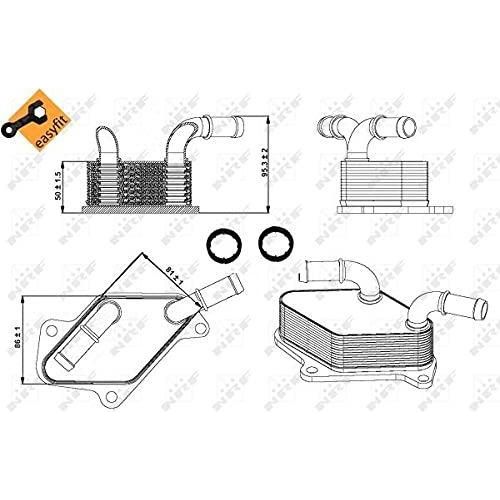 NRF Oil Cooler fits Vauxhall Astra Insignia Saab 9-5 Opel Astra GT Insignia