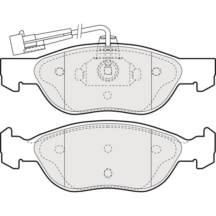 Apec Brake Pads Front Fits Fiat Marea Punto