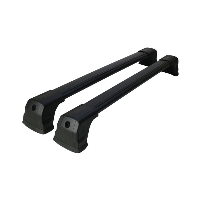 Aluminium Roof Bars Rack Black fits Mazda 2 2007-2014 De/Dh Omtec  - Dynamic Drive