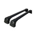 Aluminium Roof Bars Rack Black fits Mazda 2 2007-2014 De/Dh Omtec  - Dynamic Drive