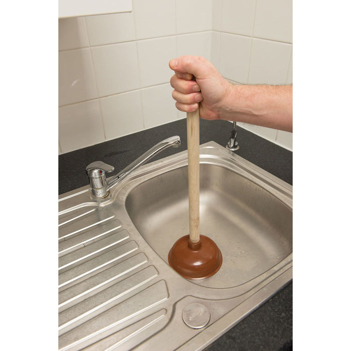 Silverline Sink Plunger 140 x 24mm