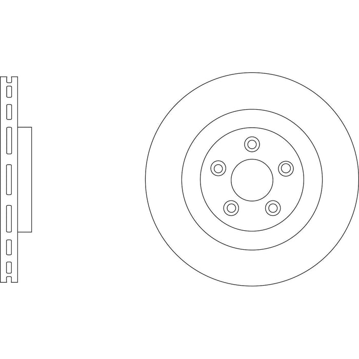 Apec Brake Disc Rear Fits Jaguar/Daimler Xj Series