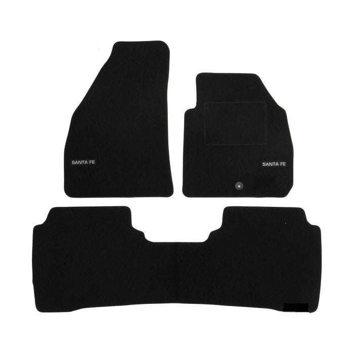 Tailored Logo Velour Carpet Floor Mats for Hyundai Santa Fe 2001-2006 UKB4C  - Dynamic Drive