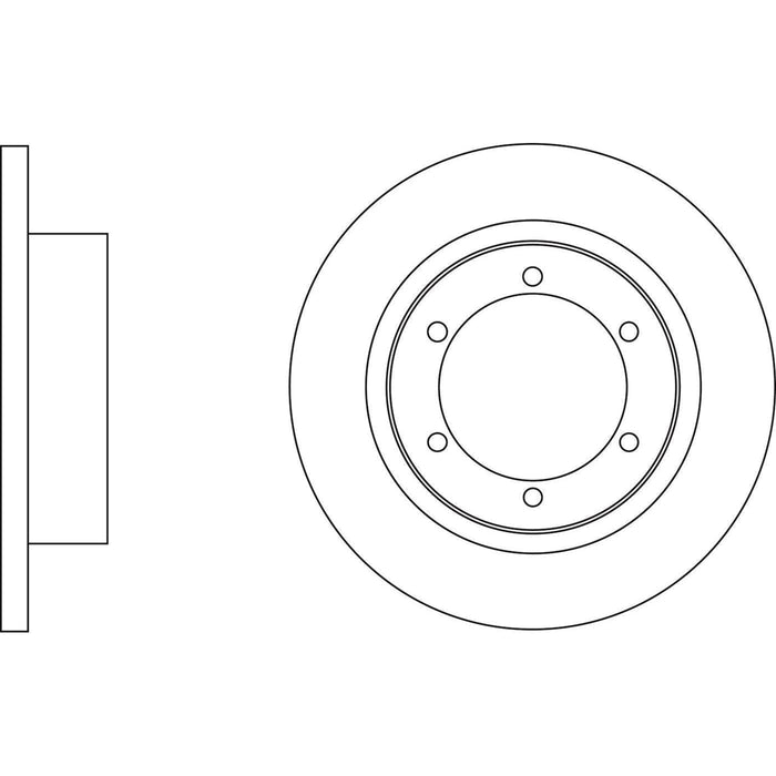 Apec Brake Disc Rear Fits Nissan Cabstar Nt400 Renault Maxity