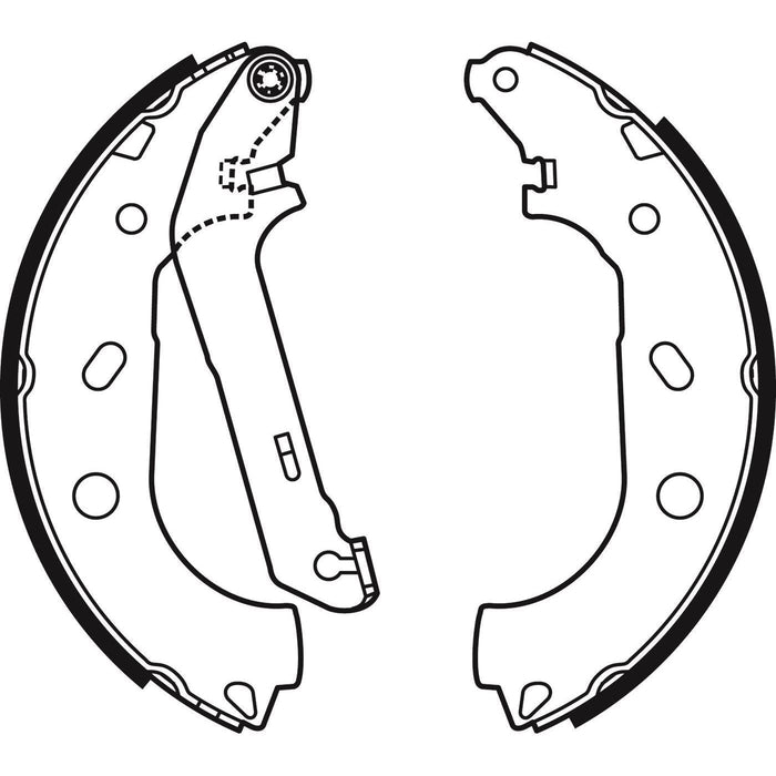 Apec Brake Shoe Rear Fits Ford Tourneo Connect Transit