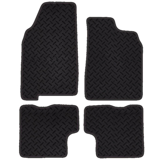 Tailored fit Rubber Floor Mat for Dacia Duster 2 2018+ Onward Red trim UKB4C  - Dynamic Drive