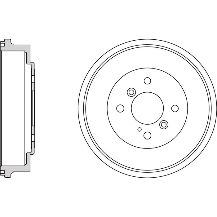 Apec Brake Drum Rear Fits Ford Ecosport