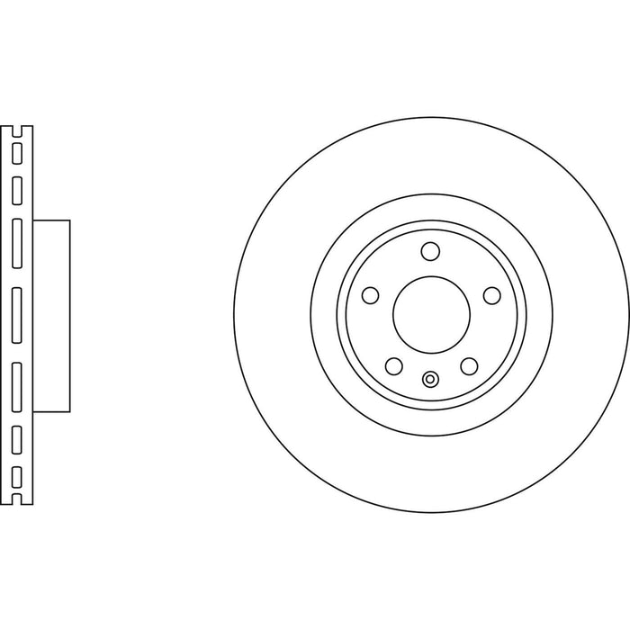 Genuine APEC Front Brake Discs & Pads Set Vented for Audi A6