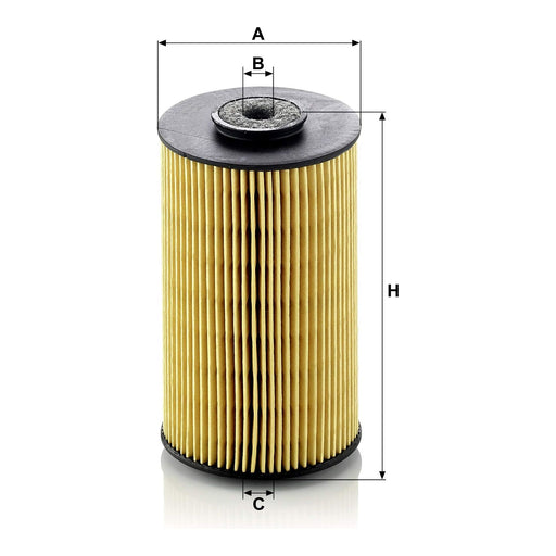 Genuine Mann Fuel Filter for 1 litre paper element P811 Mann & Hummel  - Dynamic Drive