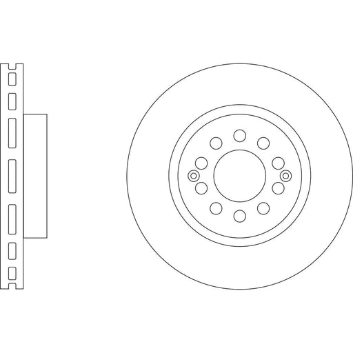 Genuine APEC Front Brake Disc & Pads Set Vented for MG MG ZS Apec  - Dynamic Drive