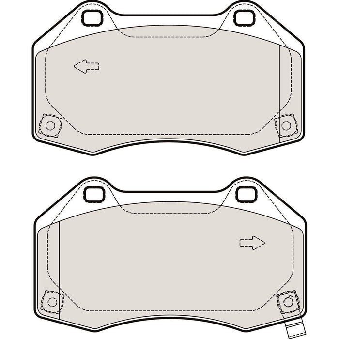 Apec Brake Pads Front Fits Abarth 124 Apec  - Dynamic Drive