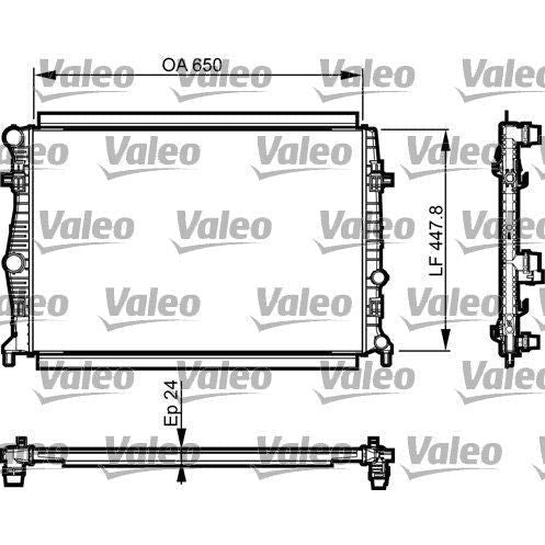 Genuine Valeo fits Radiator Volkswagen Golf Van Ph.2 1.4Tsi Valeo  - Dynamic Drive